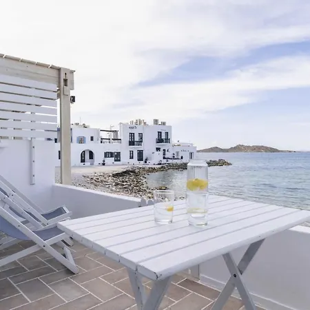 Seafront Brand New Studio In Little Venice Of Paros Naousa (Paros)